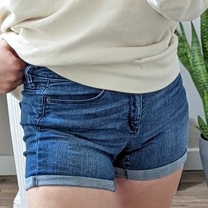 Universal thread jean shorts high rise midi